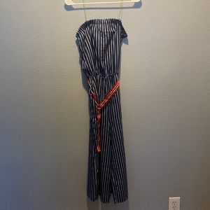 jumper pants suit with belt